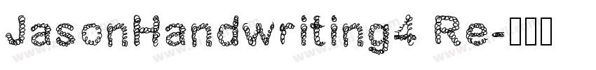 JasonHandwriting4 Re字体转换